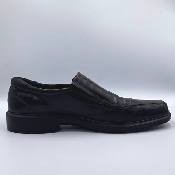 ECCO Helsinki Mens Shoes EU 48 US 14 Black Leather Slip On Comfort Loafer main image 7